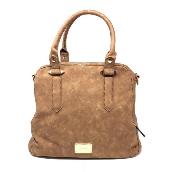 Nine West Handbags - Nine West On The Go Suede Cognac Women’s Handbag